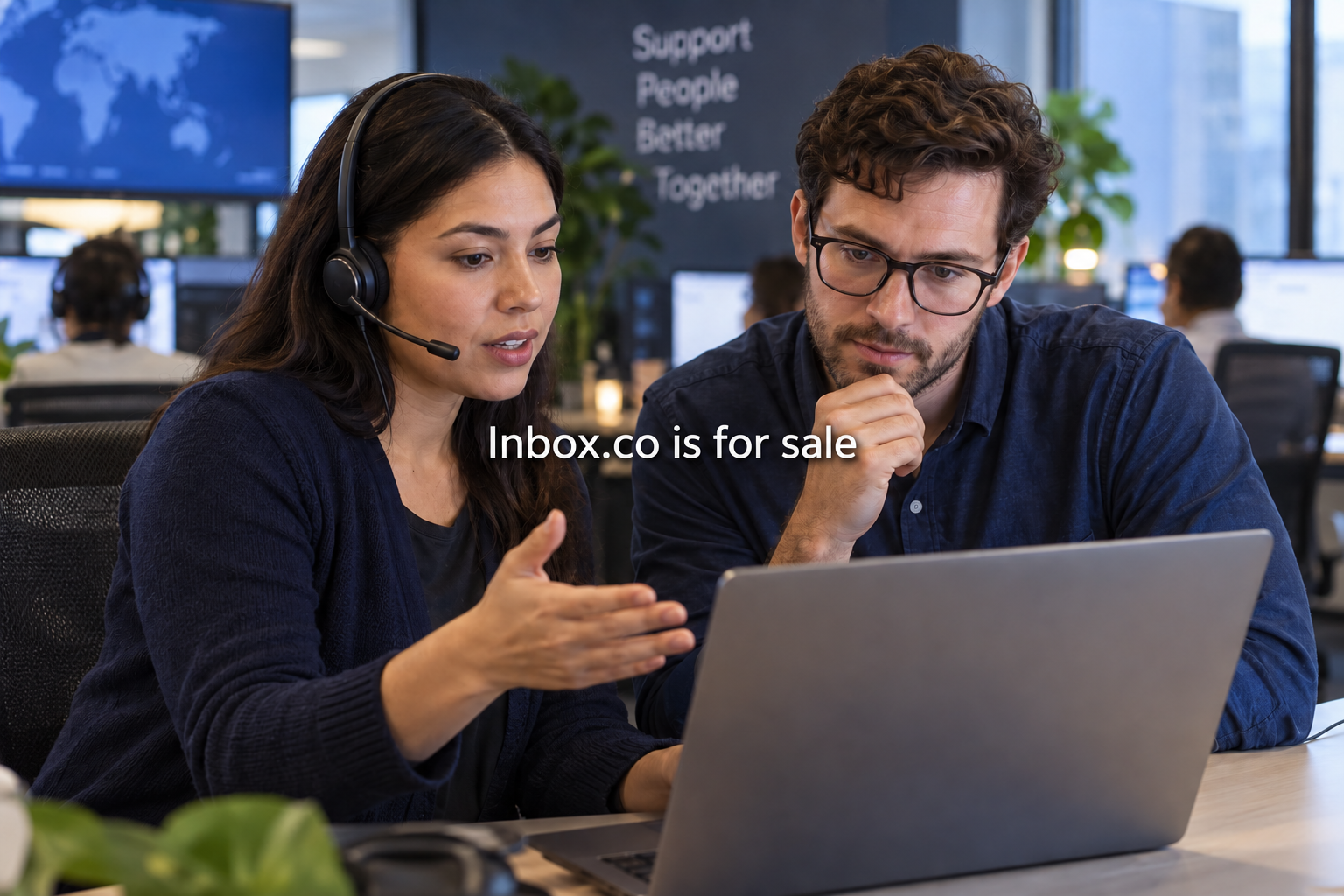 A contemporary workspace for thoughtful incoming-message work